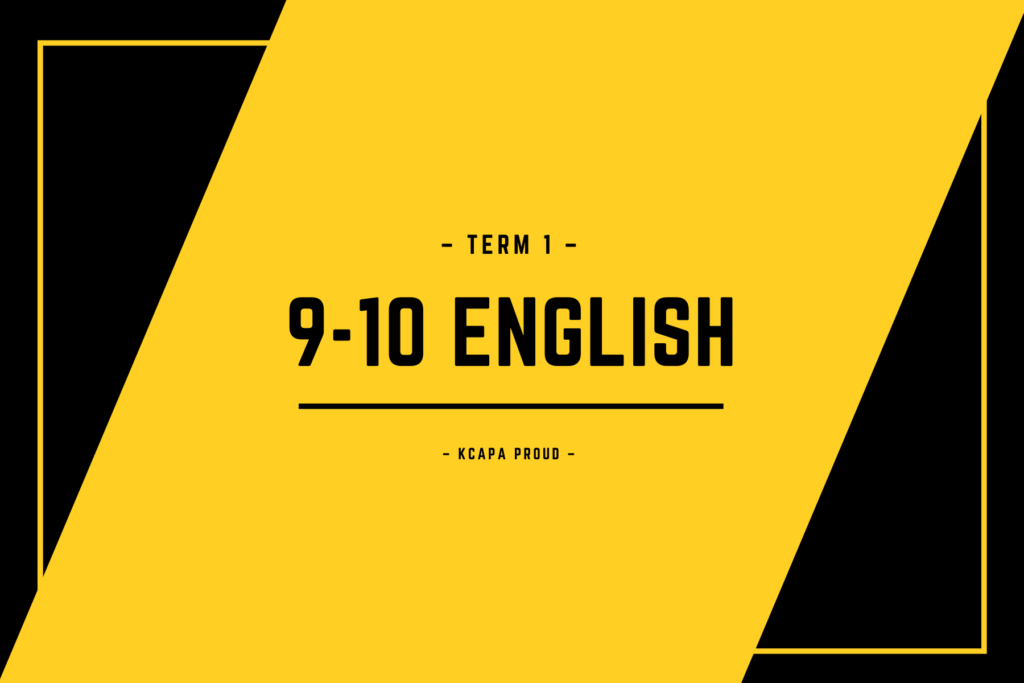 Term 1 - 9-10 English