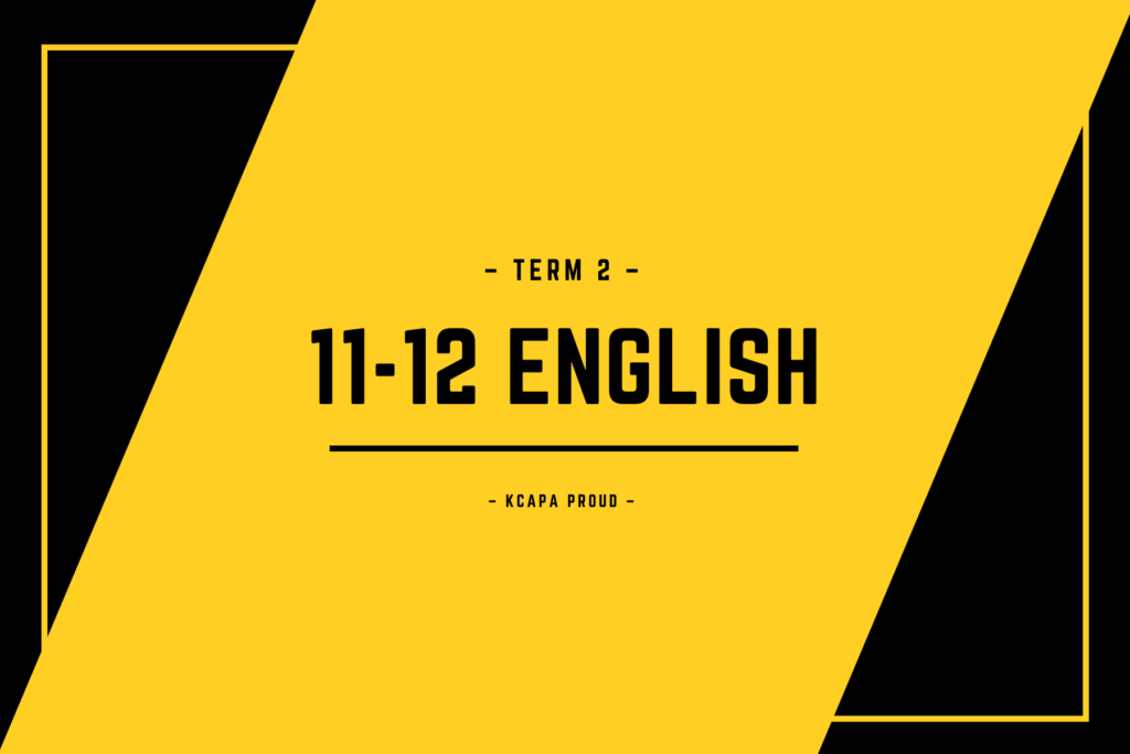 Term 2 - 11-12 English